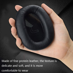 1 Pair Protein Skin Leather Headest Sponge Earmuffs For Edifier W820BT / W808BT / K815 / K815PG1 / H840 / K800 / K830, Black, Gray, Red