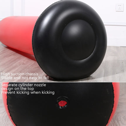 Thickened Fitness Adult Children Vertical Inflatable Non-Tumbler Boxing Column Inflatable Venting Angry Boxing Sandbag, 1.6m Yellow, 1.6m Red, 1.6m Black