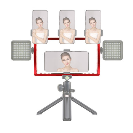Diving Dual Handheld Grip Bracket Stabilizer Extension Phone Clamp Camera Rig Cage Underwater Case for GoPro HERO9 /8 /7, Red, Black, Red Bracket + Shutter, Black Bracket + Shutter
