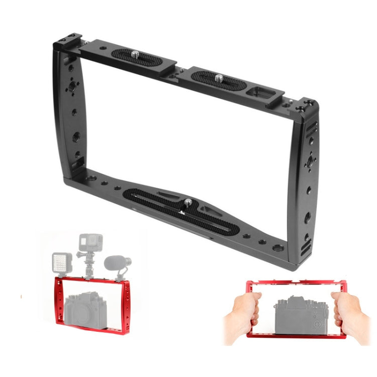 Diving Dual Handheld Grip Bracket Stabilizer Extension Phone Clamp Camera Rig Cage Underwater Case for GoPro HERO9 /8 /7