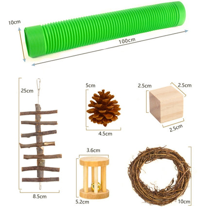 Hamster Toy Pet Rabbit Guinea Pig Parrot Play Grinding Wood Toys, 10 PCS / Set, 12 PCS / Set, 15 PCS / Set, 9 PCS / Set, 11 PCS / Set