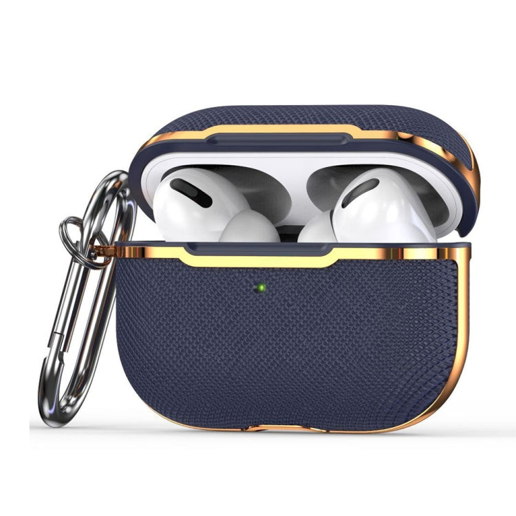 Plated Fabric Bluetooth Earphone Protective Cover + PC Protective Cover Case, For AirPods Pro