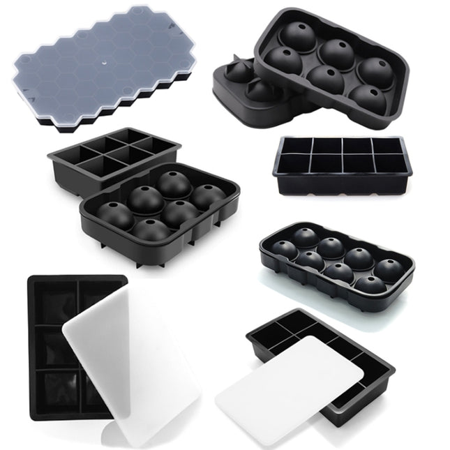Bar Whiskey Silicone Ice Tray Mold, 6 Grid Square Cover, 8 Grid Square Cover, 4 Grid Skull, 4 Square Cover, 37 Grid Honeycomb Cover, 13 Grid Honeycomb Cover, 15 Grid Square Cover, Rabbit Funnel