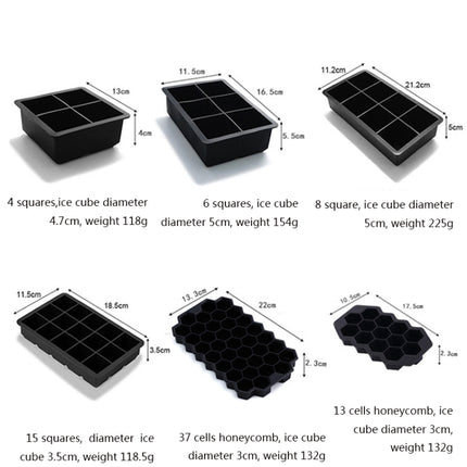 Bar Whiskey Silicone Ice Tray Mold, 6 Grid Square Cover, 8 Grid Square Cover, 4 Grid Skull, 4 Square Cover, 37 Grid Honeycomb Cover, 13 Grid Honeycomb Cover, 15 Grid Square Cover, Rabbit Funnel