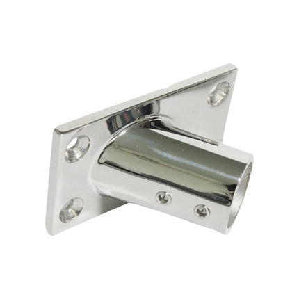 Thicken 316 Stainless Steel 60-Degree Square Tube Base Marine Boat Hardwares, Specifications:, 22mm, 25mm