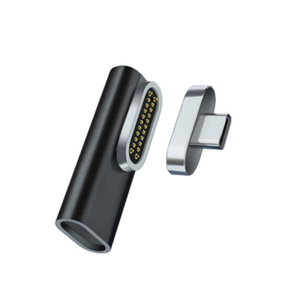 20 Pin Elbow Magnetic USB-C / Type-C Adapter Support Charging and 4K Video Transferring