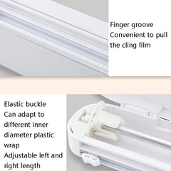 Suction Cup Type Cling Film Cutter Household Plastic Wrap Adjustable Storage Cutting Box, Suction Cup Cling Film Cutter