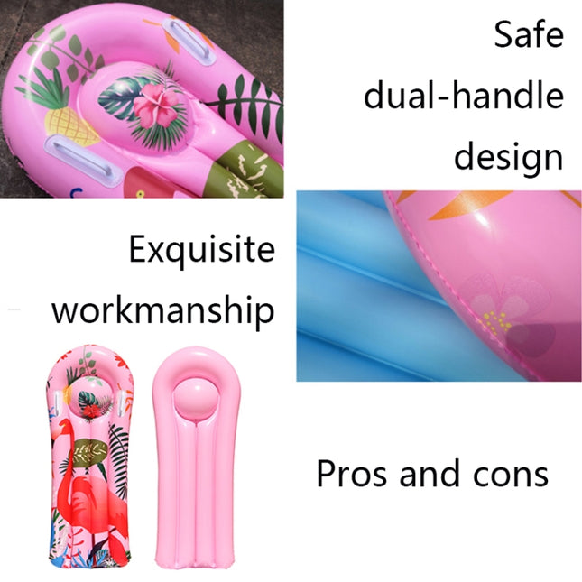 Cartoon Animal Pattern PVC Buoyancy Board Water Inflatable Children Surfboard, 117x54cm
