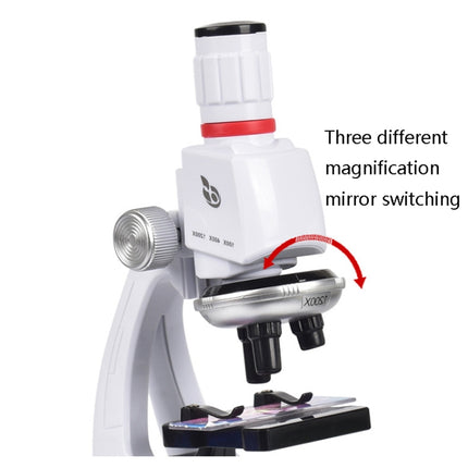 Students Scientific Experimental Equipment Biological Microscope, Style:, C2156 With Phone Holder, C2155