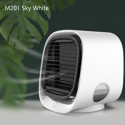 Desktop Cooling Fan USB Portable Office Cold Air Conditioning Fan, M201 Sky White, M201 Cherry Pink, M302 Girl Pink