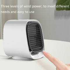 Desktop Cooling Fan USB Portable Office Cold Air Conditioning Fan, M201 Sky White, M201 Cherry Pink, M201 Molan Green, M302 Ivory White, M302 Girl Pink, M302 Molan Green