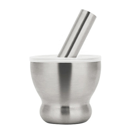 Kitchen 304 Stainless Steel Garlic Masher Spice Bean Nut Grinder, Straight Shape, Waist Shape, Drum Shape, Big Bowl Shape, Large Drum Shape