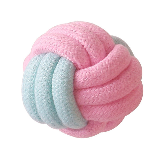 Cotton Rope Dog Molar Teeth Cleaning Toy Candy Color Woven Cotton Rope, Cotton Rope Single Ball, Single Ball, Double Ball, Hand Pulling Ball, Hand Ball, 5 PCS Dumbbell Ball, 3 PCS Donut, Bone, Corn Stick, 7 Corn Handle Stick                            ...