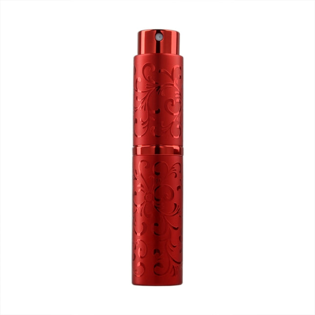 2 PCS Embossed Rotating Perfume Bottle Metal Discharge Bottle Sterilizing Alcohol Spray Bottle, 10ml