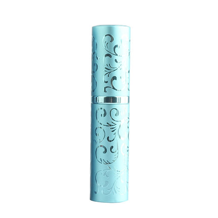 2 PCS Embossed Rotating Perfume Bottle Metal Discharge Bottle Sterilizing Alcohol Spray Bottle, 10ml