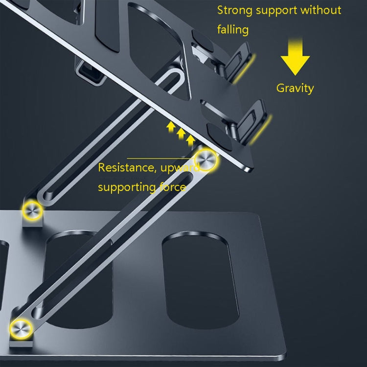 Oatsbasf Z08 Metal Notebook Support Adjustable Desktop Increase Notebook Stand