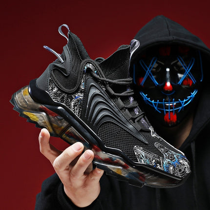 1927A Summer Hollow Flying Knit Breathable Sports Shoes Men Casual Shoes, 39, 40, 41, 42