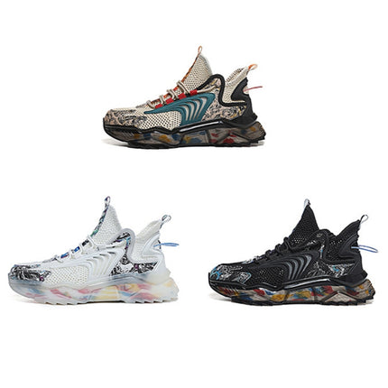 1927A Summer Hollow Flying Knit Breathable Sports Shoes Men Casual Shoes