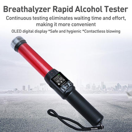 Cheetah No. 1 Alcohol Tester Blowing Baton Alcohol Tester With Flashlight Function，CN Plug