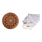 Pattern 3 Flower Pear Wood