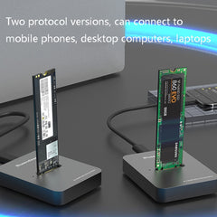 M.2 NGFF / NVME Solid State Drive Bottom USB3.1 Notebook External SSD Mobile Hard Disk Socket, Style:, SD01 (M.2 SATA Protocol), SD02 (M.2 NVME Protocol)