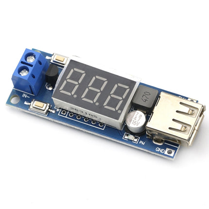 HW-318 12V To 5V Buck Module DC-DC 3A DC Power Module LED Battery Car Voltmeter