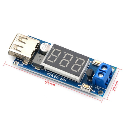 HW-318 12V To 5V Buck Module DC-DC 3A DC Power Module LED Battery Car Voltmeter