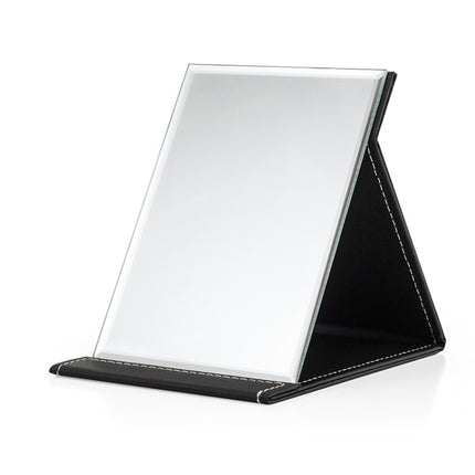 Folding Portable High-definition Makeup Mirror PU Leather Desktop Vanity Mirror,Size: Medium (Pink), Extra Large (Black), Extra Large (White), Extra Large (Red), Extra Large (Pink), Large (Black), Large (White), Large (Red), Large (Pink), Medium (Black...