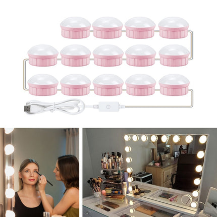 Mirror Front Light Dimmable Makeup Mirror USB Touch Control Light, 2 LEDs, 6 LEDs, 10 LEDs, 14 LEDs