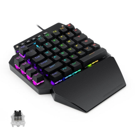 K700 44 Keys RGB Luminous Switchable Axis Gaming One-Handed Keyboard, Cable Length: 1m