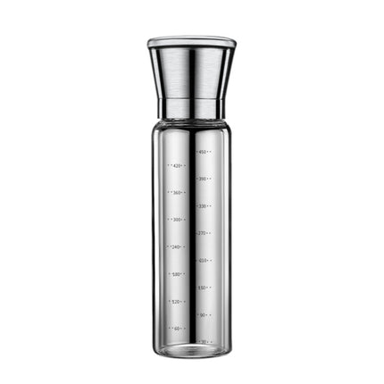 304 Stainless Steel Sea Salt Pepper Grinder Home Pepper Coffee  Manual Grinding Bottle, 2 PCS 200ml, 270ml, 450ml