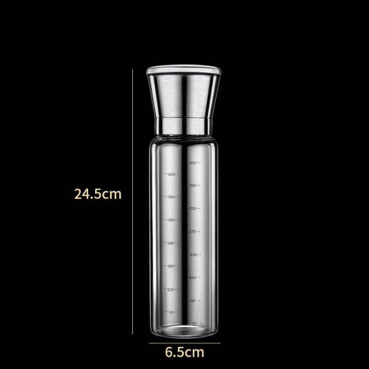 304 Stainless Steel Sea Salt Pepper Grinder Home Pepper Coffee  Manual Grinding Bottle, 2 PCS 200ml, 270ml, 450ml