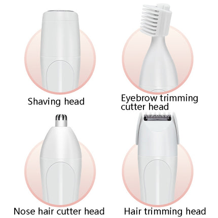 Electric 4 In 1 Epilator Ladies Household Multi-Function Water Washing Shaver