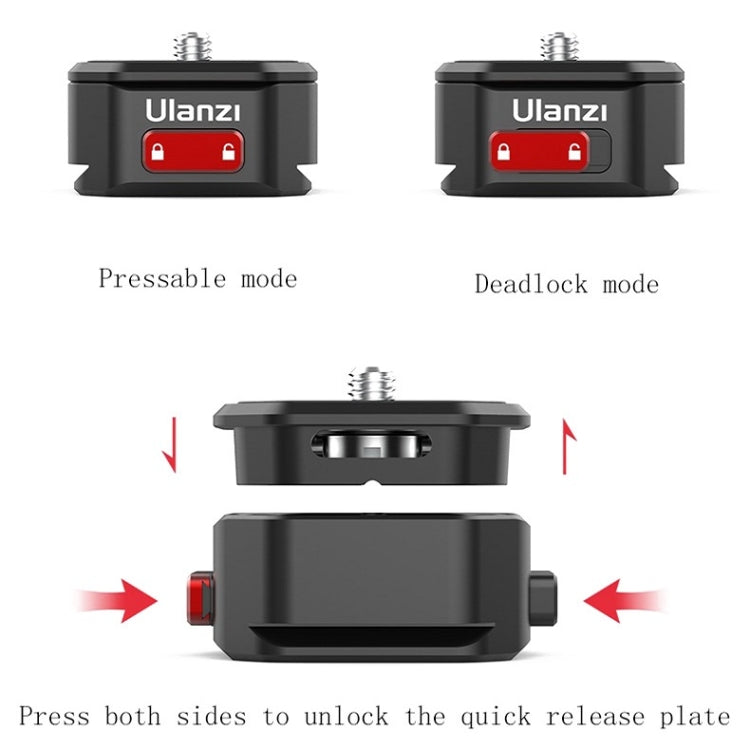 Ulanzi Claw SLR Mirrorless Sports Camera Quick Release System, 2333 Aka Quick Release Plate