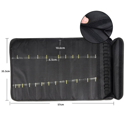 Chef Knife Storage Bag Portable Reel Knife Bag, Black, Blue