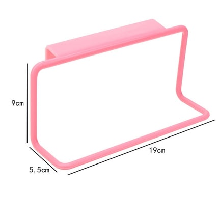 Kitchen Towel Rack Hanging Holder Cupboard Cabinet Door Back Hanger Towel Sponge Holder Storage Rack for Bathroom, White, Blue, Green, Pink