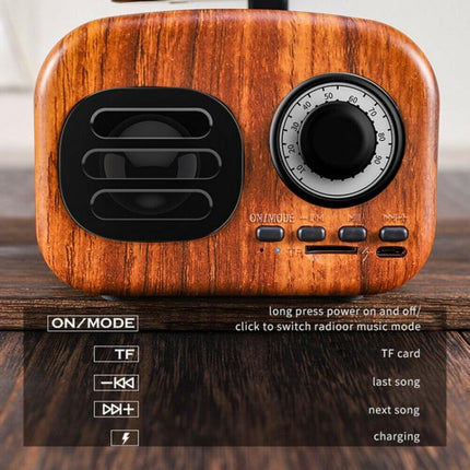 Ft-05 Wireless Retro Bluetooth Speaker Gramophone Mini Player, Gold, Pink, Walnut, Red, Black