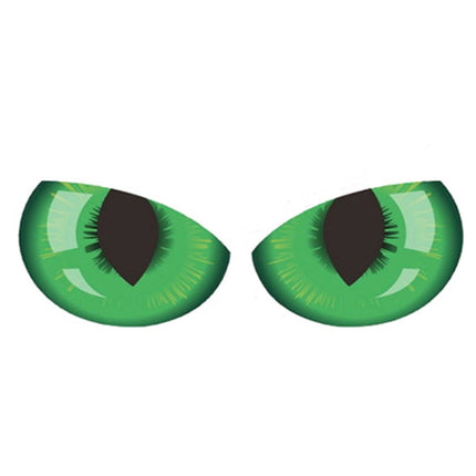 1pc Car Reflective Car Sticker Rearview Mirror Eye Funny Sticker 3D Scratch Blocking Body Sticker Decorative Sticker