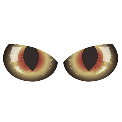 1pc Car Reflective Car Sticker Rearview Mirror Eye Funny Sticker 3D Scratch Blocking Body Sticker Decorative Sticker