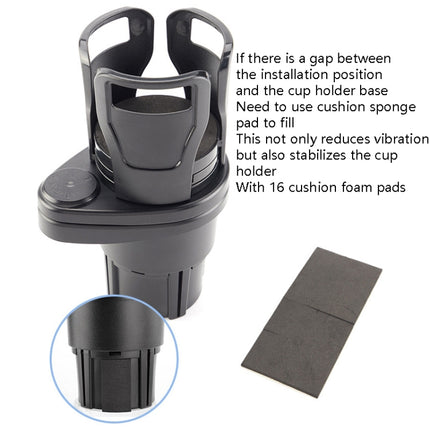 Multi-Function Car Cup Rack Modified Cup Mat Beverage Rack, SB-1099 Matt Black, SB-1099 Carbon Fiber Black