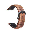 22mm (Dark Brown Black Buckle)