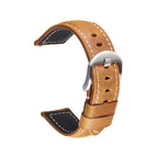 24mm (Light Brown Silver Buckle)