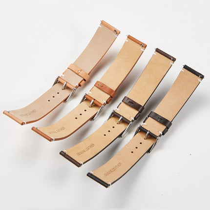 First Layer Retro Cowhide Frosted Bottom Leather Quick Release Ultra-Thin Universal Watch Strap, Size：, 16mm, 18mm, 20mm, 22mm, 24mm