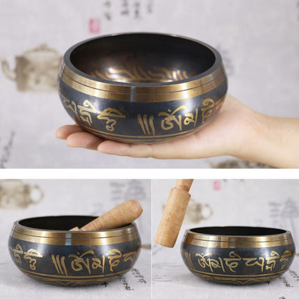 FB02-T8 Buddha Sound Bowl Yoga Meditation Bowl Home Decoration, Random Color And Pattern Delivery, 8cm, 8.5cm, 9.5cm, 10.5cm, 11.5cm, 12.5cm, 14.5cm, 17.5cm