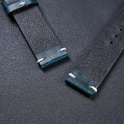 HB001 Color-Changing  Retro Oil Wax Leather Ultra-Thin Universal Watch Strap, 18mm, 20mm, 22mm