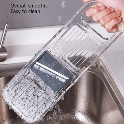 Multi-Function Slicker Kitchen Gadget Potato Slice Grater, Three Knives Gray, Six Knives Gray