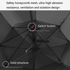 9033 Sun and Rain Dual-purpose Umbrella Multi-function Fan Titanium Silver Glue Sunscreen and UV Protection Long Handle Umbrella, Pink, Black, Ink Green