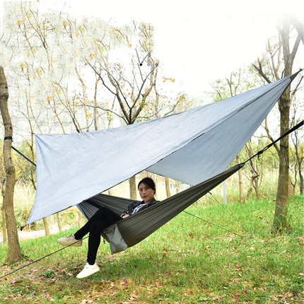 Outdoor Camping Sunshade + Anti-Mosquito Hammock Set Parachute Fabric Net Yarn Anti-Mosquito Hammock