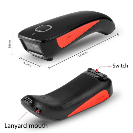 NETUM Wireless Bluetooth Scanner Portable Barcode Warehouse Express Barcode Scanner, Model: C990 Two-dimensional, C750 Two-dimensional, C990 Two-dimensional, C740 One-dimensional