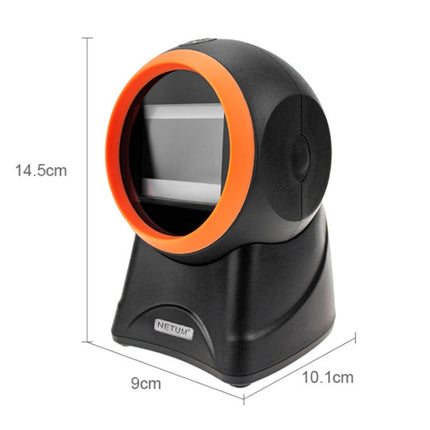 NETUM 2055 Supermarket Cashier Barcode QR Code Scanner Desktop Vertical Scanner, Specification： Regular Version